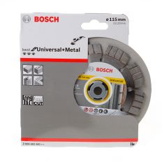 BOSCH DIAMANDSCHIJF BEST FOR UNIVERSAL + METAL DIAMETER 115 X ASGAT 22.2MM