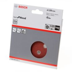 SCHUURSCHIJF 8-GATS WOOD AND PAINT DIAMETER 125MM K120 BLISTER VAN 5 SCHIJVEN