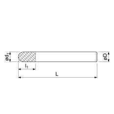 STIFTFREES CYLINDRISCH 3X65MM S=3MM