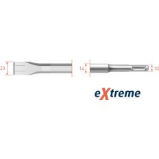 SDS+ PLATTE BEITEL EXTREME 20X 250MM