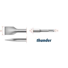 SDS+ SPADEBEITEL THUNDER 40X250MM