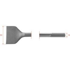 SDS-MAX SPADEBEITEL, 80X300