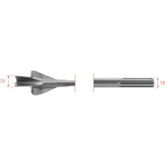 SDS-MAX VLEUGELBEITEL 35X380MM