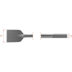 SDS-MAX ASFALTBEITEL, 90X400