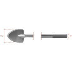 SDS-MAX SCHOPBEITEL, 110X400