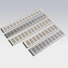VENTILATIESTRIP 500X60MM ALUMINIUM
