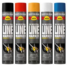 RUST-OLEUM HARD HAT® LIJNMARKERING BLAUW 750ML
