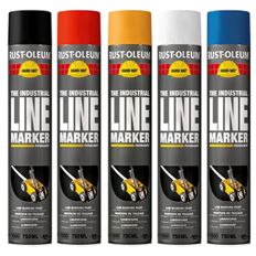 RUST-OLEUM HARD HAT® LIJNMARKERING ZWART 750ML
