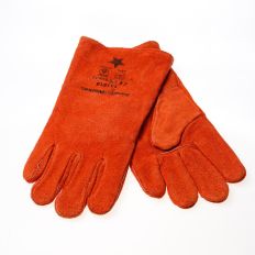 LASHANDSCHOEN ORANJE BRUIN MAAT XL(10)