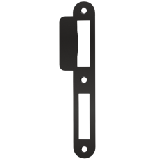 SLUITPLAAT 24MM WC/BAD-PC KORTE LIP 39MM ZWART