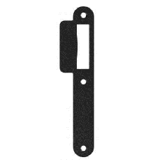 SLUITPLAAT 24MM LOOPSLOT KORTE LIP 39MM ZWART