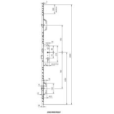 KFV MEERPUNTSL KRUKBED SKG*** 4900 LS/RS W267 VP24 PC72 DM55 2400MM