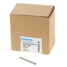 SPAANPLAATSCHROEF RVS-A2 PK PZ-2 3.5X50 (200)