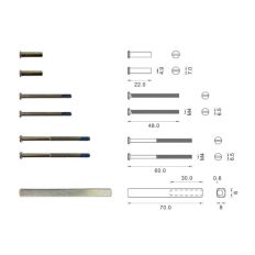 D4E ALU VASTDRAAIBAAR MONTAGESET KNOP/KRUK DD37-56MM