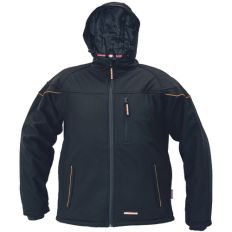 EMERTON WINTER SOFTSHELLJAS POLY/SPANDEX ZWART, L