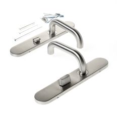 D4E DEURKRUK OP SCHILD 45X245 RVS WC72 U-19MM R/WIJZ