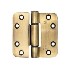 BREUER + SCHMITZ BSW SCHARNIER, RD 818 VINTAGE-LINE, 89X89X3MM, MESSING ANTIEK, STD-BZG, VOOR BINNENDEUREN.