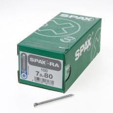 SPAX-RA KOZIJNSCHROEVEN TORX CILINDERKOP T30 7.5 X 80MM