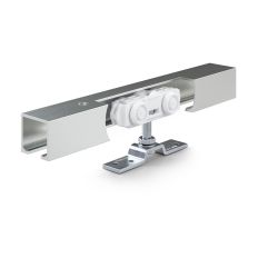 COMPLEET SCHUIFDEURSYSTEEM GEZE ROLLAN 40 NT, TOTALE LENGTE RAIL 1650MM, GESCHIKT VOOR DEUREN VAN 500 T/M 840 MM