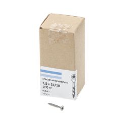 SPAANPLAATSCHROEF RVS-A2 PK TX-15 3.5X25/18 (200)