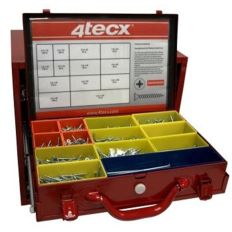 4TECX ASS.KOFFER SPAANPLAATSCHROEF PK PZD RVSA2