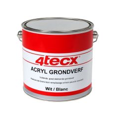 4TECX ACRYL GRONDVERF WIT RAL9001 2,5LTR