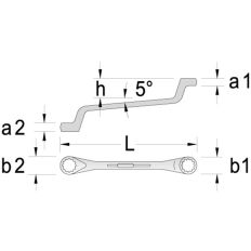 4TECX RINGSLEUTEL DIN 838 30X32MM