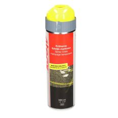 KRIJTSPRAY TIJDELIJK MARKEREN GEEL 500ML