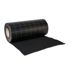 4TECX LOODVERVANGER STANDAARD ZWART 150MM 12 METER ROL