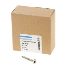 SPAANPLAATSCHROEF RVS-A2 PK PZ-3 6.0X45 (100)