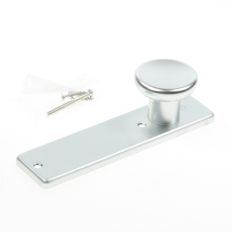 HOPPE KNOP OP SCHILD F1 54/202KP/BL.