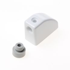 MACO AANSLAGDEURBUFFER TBV HEFSCHUIFPUI 23MM WIT 42240
