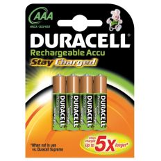 DURACELL BATTERIJ GP NIHM OPLAADBAAR AAA BLISTER VAN 4 BATTERIJEN