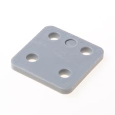 GB DRUKPLAAT ZONDER SLEUF GRIJS KUNSTSTOF 70 X 70 X 7MM 34707