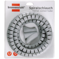 SPIRAALSLANG L = 2,5M; Ø = 20MM GRIJS