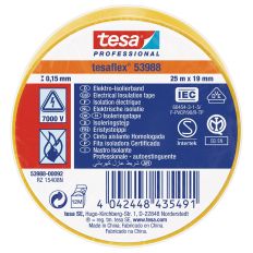 53988 SPVC ELECTRICAL TAPE YELLOW 25M X 19MM 25 19 YELLOW