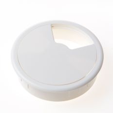KABELDOORVOER BURO WIT 80MM