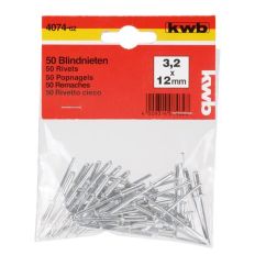KWB 50ST POPNAGELS STAAL 3,2 X 12,0 MM