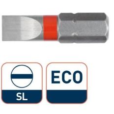 1/4" INSERT SCHROEFBIT SLEUF 6,0X1,0 MM L=25 MM VPE 25 STUKS