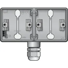 HYDRO OPBOUWDOOS 2V HORI. + M20 INGANG + WARTEL
