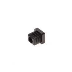 VIERKANTE INSTEEKDOP ZWART 15X15MM BUITENWERKSE MAAT