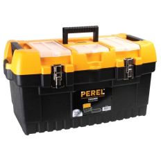 PEREL 22" GEREEDSCHAPSKOFFER MET METALEN SLOTEN