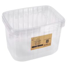 COPENHAGEN PRO INZETBAK T.B.V. EMMER, 10 LITER, TRANSPARANT KUNSTSTOF, STAPELBAAR (5 STUKS)