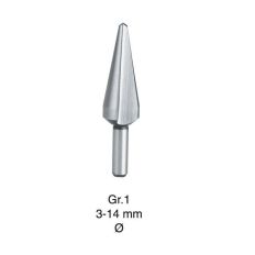 HSS KONISCHE PLAATBOREN S.P. N R.1 3,0-14,0 GR1