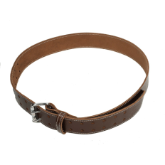 D4E 50MM LEDEREN RIEM IN DONKERBRUIN NERFLEER