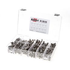 ASSORTIMENTSDOOS METAALSCHROEF RVS A2 CILINDERKOP DIN7985