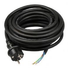 AANSLUITSNOER 3 X 1.5MM² 10,00MTR ZWART