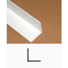 HEERING PVC HOEKPROFIEL WIT 15 X 15 X 1.5MM X 2.6 METER