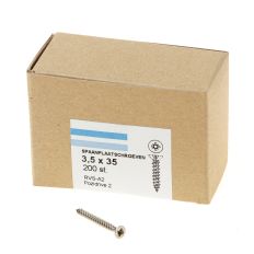 SPAANPLAATSCHROEF RVS-A2 PK PZ-2 3.5X35 (200)