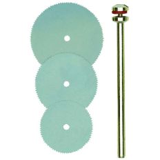 METAALZAAGBLADEN 3 ST.(Ø 16, 19, 22 MM) + HOUDER